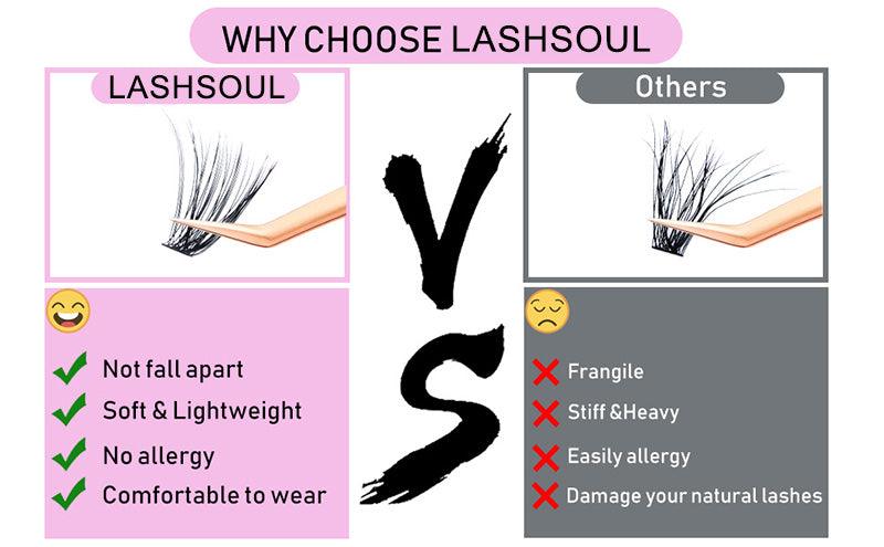 10mm-DIY lashes Extensions - LASHSOUL