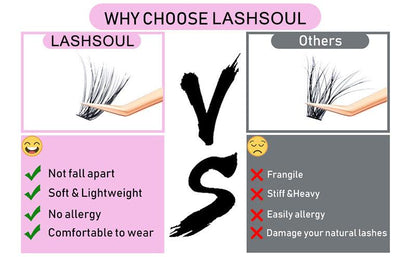 12mm-DIY Lashes Extensions - LASHSOUL