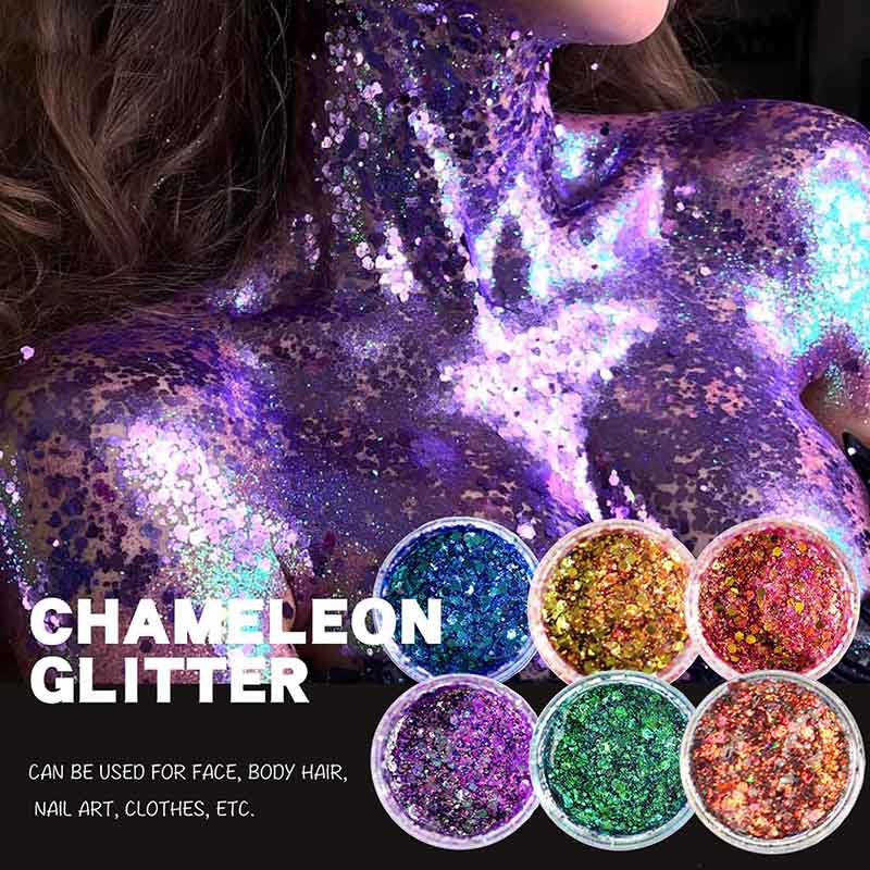 Blue Chameleon Body & Face Glitter Gel