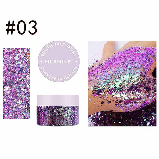 Purple Chameleon Body & Face Glitter Gel