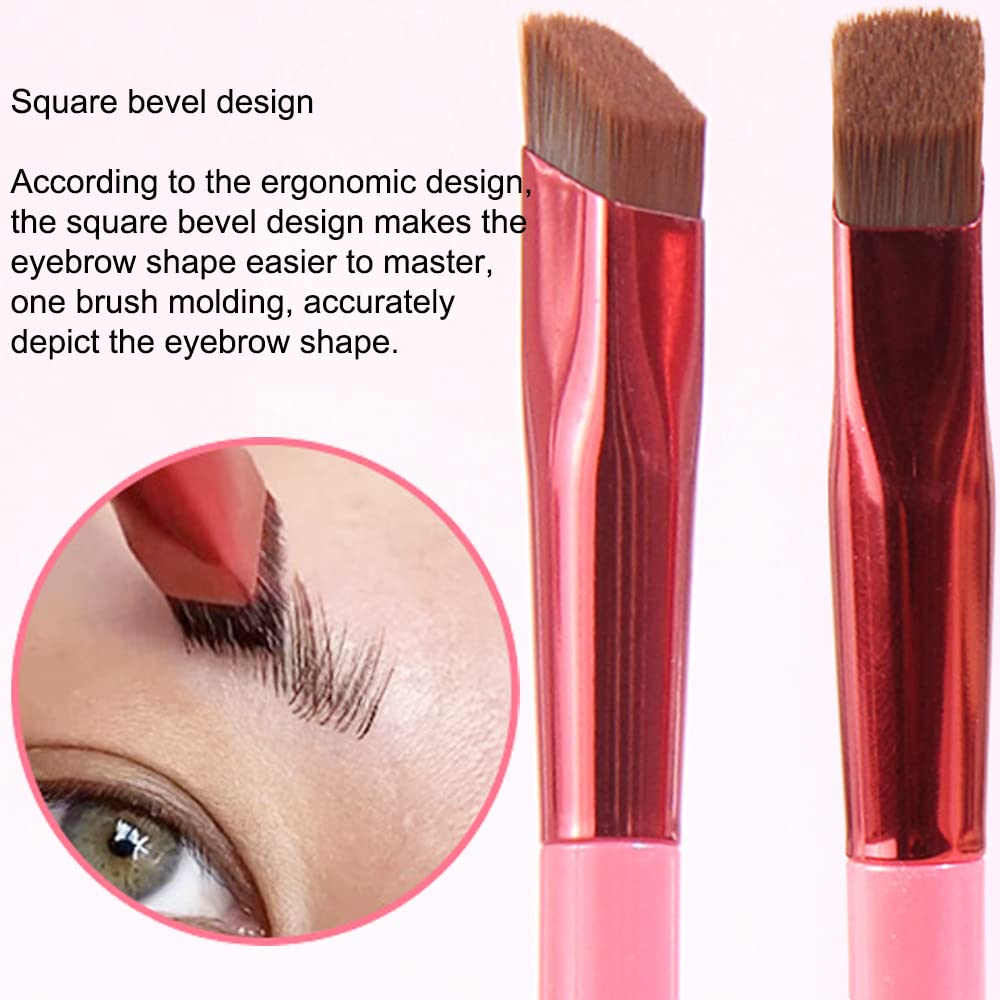 Features of lashsoul eyebrow brush Square bevel design